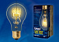 Лампа  E27  накаливания  груша   60W  220V ДЛ-IL-V-A60-60/GOLDEN/E27 SW01 Vintag UNIEL
