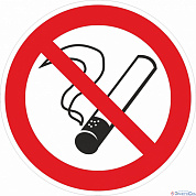 Наклейка "Запрещается курить" 200х200 EKF PROxima