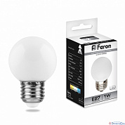 Лампа  для белт-лайт  E27  LED   1W  7000K  230V  5LED LB-37 Feron
