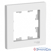 Рамка 1п белый Atlas Design ATN000101 