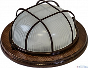 Светильник круг настенно-потолочный с решеткой НБО 03-60-022 орех IP54  ЭРА