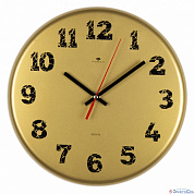 Часы настенные из металла золотой 27 см Кракелюр 2626-010