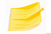 Лопата для уборки снега пластиковая, желтая, 400х420 мм, без черенка, d=32mm, до -40°C Сибртех