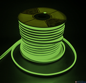 Светодиодная лента NEON зеленая  220V 6W/м  IP65 50m 8*16mm 2835 120LED/m PFN-01(крат.рез.1м)Jazzway