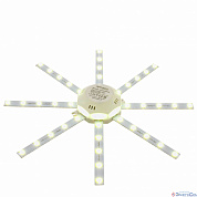 Комплект LED линеек "Звездочка" для н/п свет-ка 220В,16Вт, smd5730, IP30,1200Лм, 3000К,Ø220мм