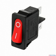 Выключатель клавишный ON-OFF красный Mini 250V 6А (2с)  REXANT