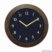 Часы W09652, материал древесина, диаметр 29 см, цвет корич/синий Innova