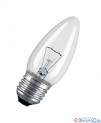 Лампа  E27  накаливания  свеча   40W  220V  ДС-220-230-40