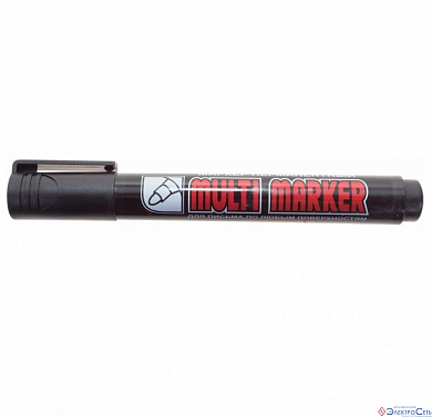 Маркер перманентный Crown «Multi Marker» 3 мм, черный, пулевидный