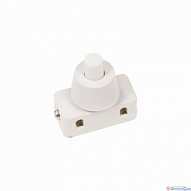 Выключатель-кнопка ON-OFF белый (для настольной лампы) 250V 2А (2с) REXANT