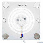 Плата LED, 220В, 12Вт, smd2835, IP20, 80Лм/Вт, PF>0,9, 6500К, 80*80мм, прямоугольная с линзой