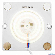 Плата LED, 220В, 12Вт, smd2835, IP20, 80Лм/Вт, PF>0,9, 4000 К, 80*80мм, прямоугольная с линзой