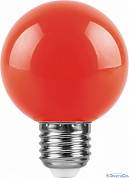 Лампа  для белт-лайт  E27  LED   3W  красный  230V  G60 LB-371 Feron